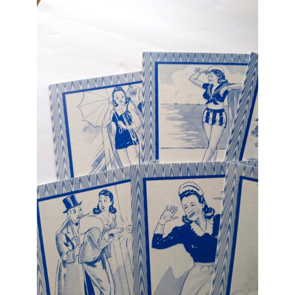 32 Blind Date Horoscope Penny Arcade Fortune Teller Cards Exhibit 1941 For Men - Picture 6 of 8